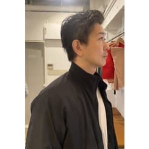 ビジネスヘア　刈り上げなし　ショート　グレイヘア　代官山