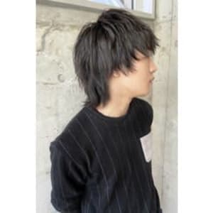 メンズウルフ　パーマ　マッシュウルフ　代官山　中目黒　