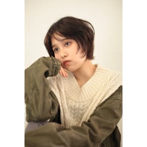 ニュアンスパーマ　ショートボブ　くせ毛パーマ　癖毛　代官山