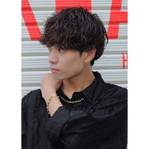 【 メンズマッシュ × ミックスパーマ 】