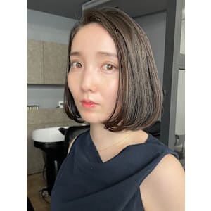 大人女性◎フラットボブ