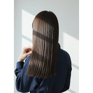 髪質改善ニュアンスカラーツヤ髪スタイルセンターパート