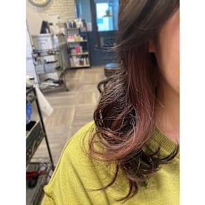 パープルピンク×イヤリングカラー