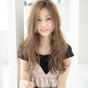 ☆アッシュベージュ×シフォンウェーブ☆-新宿店-