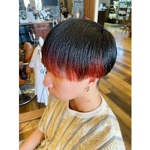 メンズマッシュ　インナーカラー