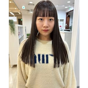 ブリーチなしオリーブベージュ質感再整トリートメント