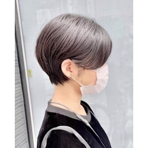 ショート×丸み×大人可愛い×前髪あり×横浜