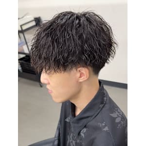 メンズマッシュ　ツイストスパイラルパーマ