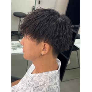メンズマッシュ　ツイストスパイラルパーマ