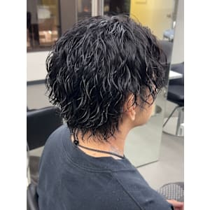 メンズミディアム　ツイストスパイラルパーマ