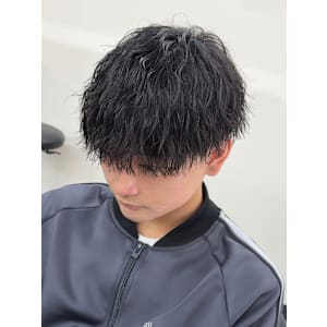 メンズマッシュ　ツイストスパイラルパーマ