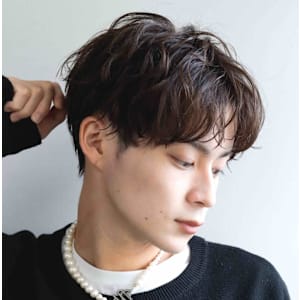 ツーブロックマッシュショート