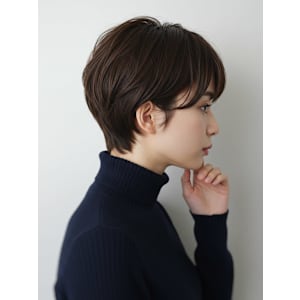 30代40代50代ハンサムショート髪質改善根元パーマ白髪染め