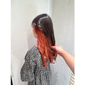 インナーカラー/暖色/透明感カラー/イルミナカラー/池袋