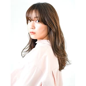 ミディアム・ボブ/絶壁解消/前髪あり/20代/30代