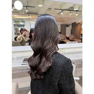 韓国風パーマ/レイヤーカット/コテ巻き風パーマ