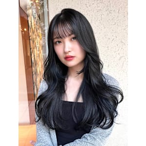 【天神】韓国風レイヤー/ロングウルフ/ダークグレー