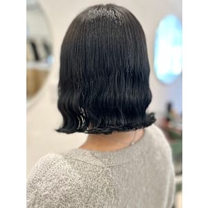 コテ巻き風波巻きパーマ