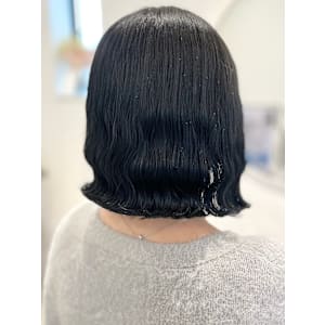 コテ巻き風波巻きパーマ