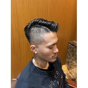 銀座　理容室　シンサイ刈り　ネオ七三　スキンフェード