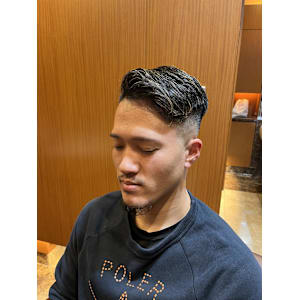 銀座　理容室　シンサイ刈り　ネオ七三　メッシュカラー