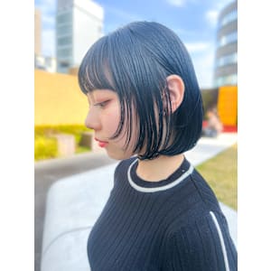 ちょい個性的ウルフボブ/ミニボブ/レイヤー/フェイスレイヤー