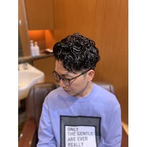 銀座　理容室　パーマスタイル
