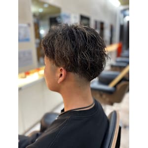 ツイスパパーマ×ハイライト