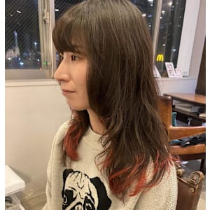 レイヤーカット/エンドカラー