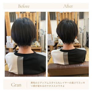 お客様髪質改善データ1664（メンズミディアム）