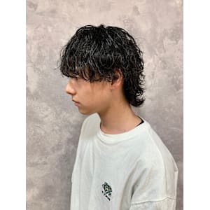 ウルフ 波巻きパーマ