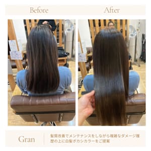 お客様髪質改善データ1665（ダークトーンカラー）