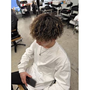 メンズパーマ×メッシュ