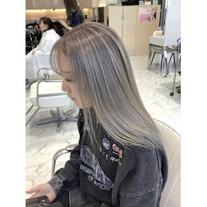 ダブルカラー　ミルクティーベージュ