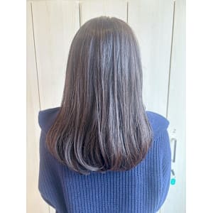 大人可愛い/ラベンダーミルクティー/内巻き