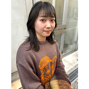 【KARIN】ナチュラルレイヤー×オリーブブラウン