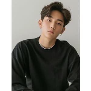 メンズ　ビジネス　アップバング　ツーブロック