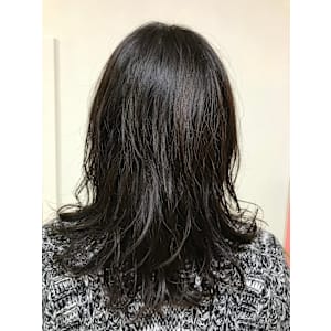 セミロングローレイヤーウェーブ - 美容室Stella【ステラ】掲載中
