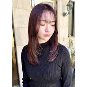 似合わせレイヤーメルティカラーピンクブラウンピンクベージュ