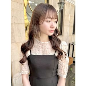 大人可愛い似合わせカットロングメルティショコラ20代30代4