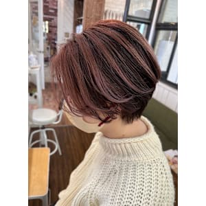 ハンサムショート×アンブレラカラー