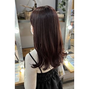 ボルドー／髪質改善カラー