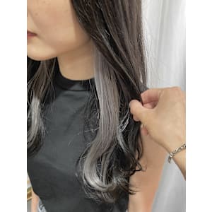 インナーカラー×シルバー