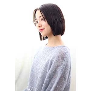 20代30代40代　縮毛矯正サラサラ ストレートボブ