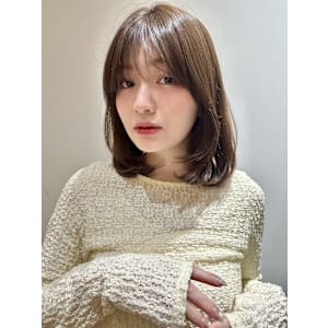 20代30代40代韓国レイヤー内巻きレイヤー2wayバング