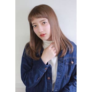 透け感ナチュラルストレート