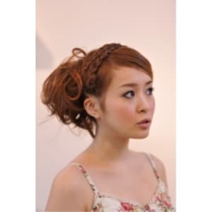 編みこみゆるふわアレンジ♪