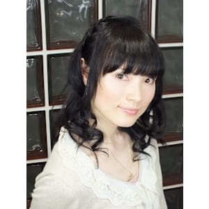 黒髪編みこみルーズスタイル～大人かわいい