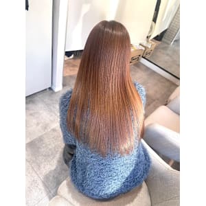 髪質改善/縮毛矯正/酸性ストレート/ダブルカラー/ブラウン