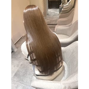 髪質改善/縮毛矯正/酸性ストレート/ミルクティーカラー/前髪